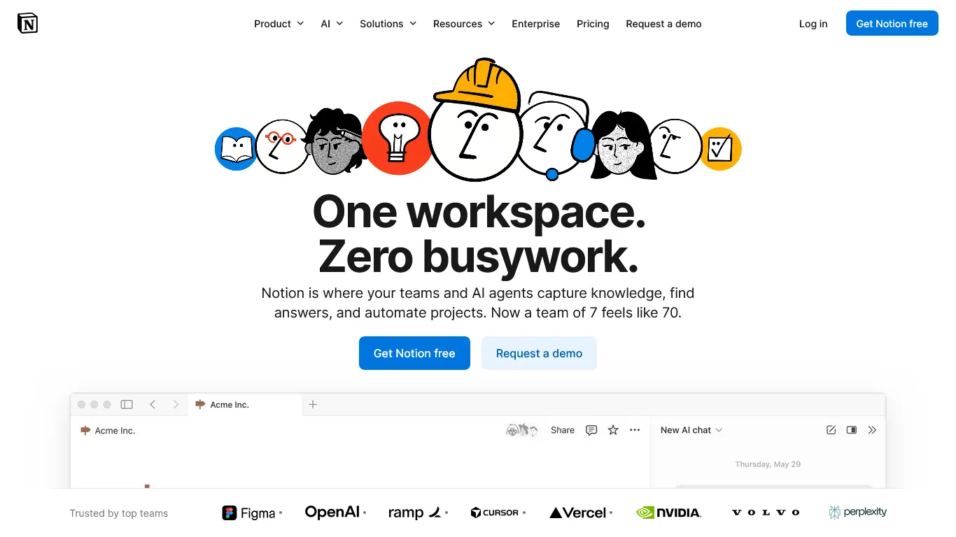 Notion workspace showing notary document tracking and client database