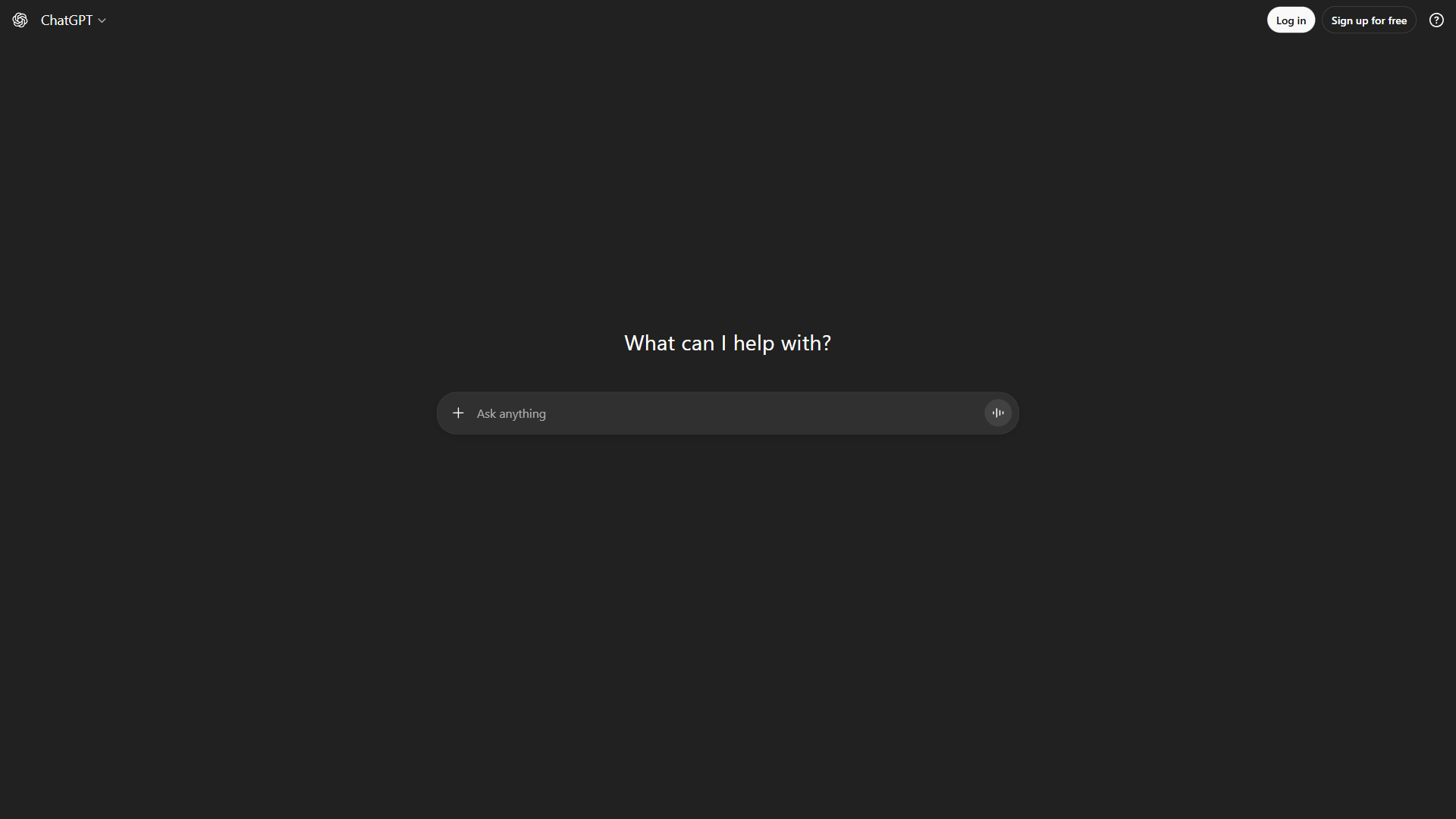ChatGPT app interface showing conversation and voice mode features