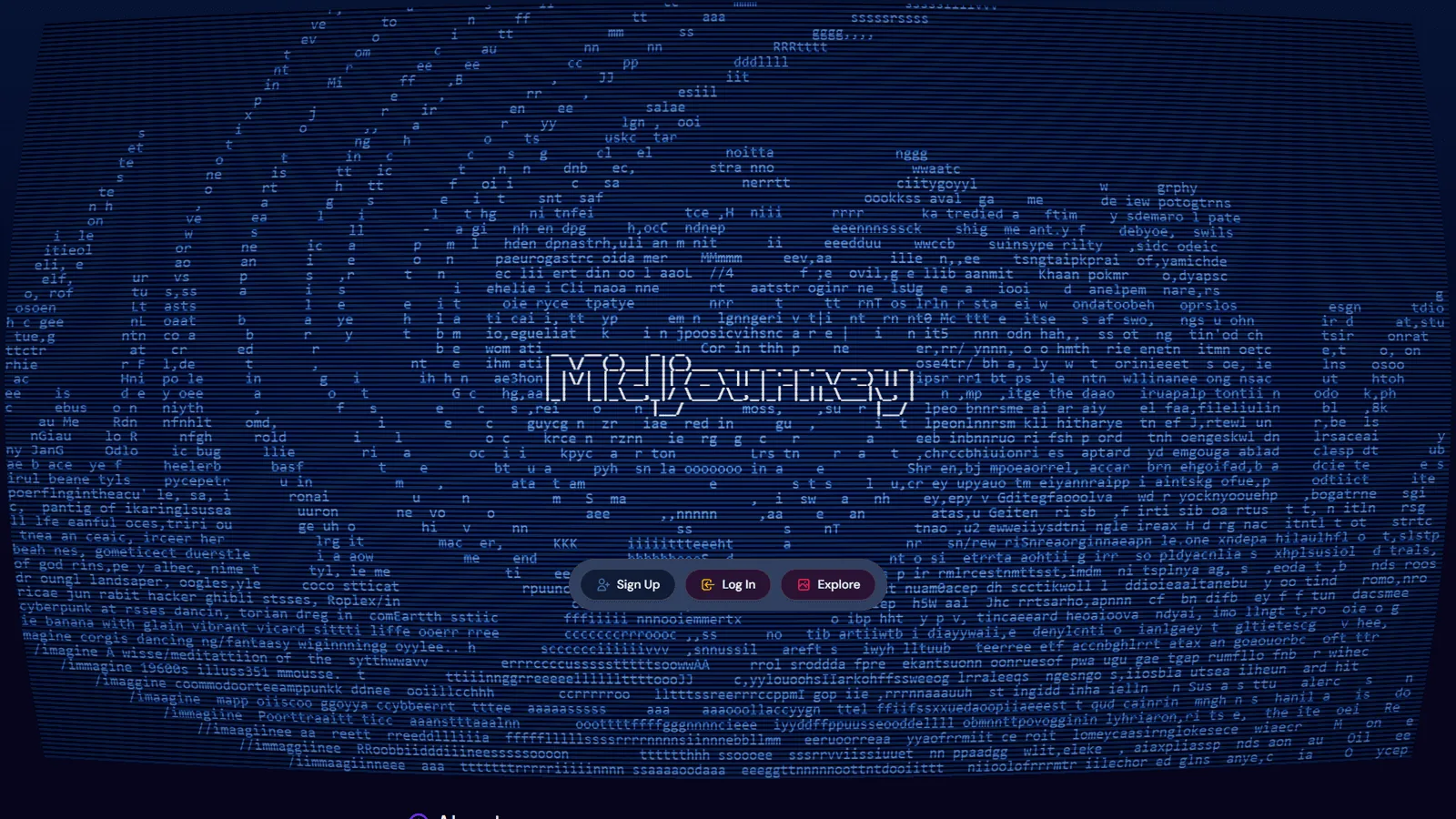 Midjourney interface showing AI-generated marketing images