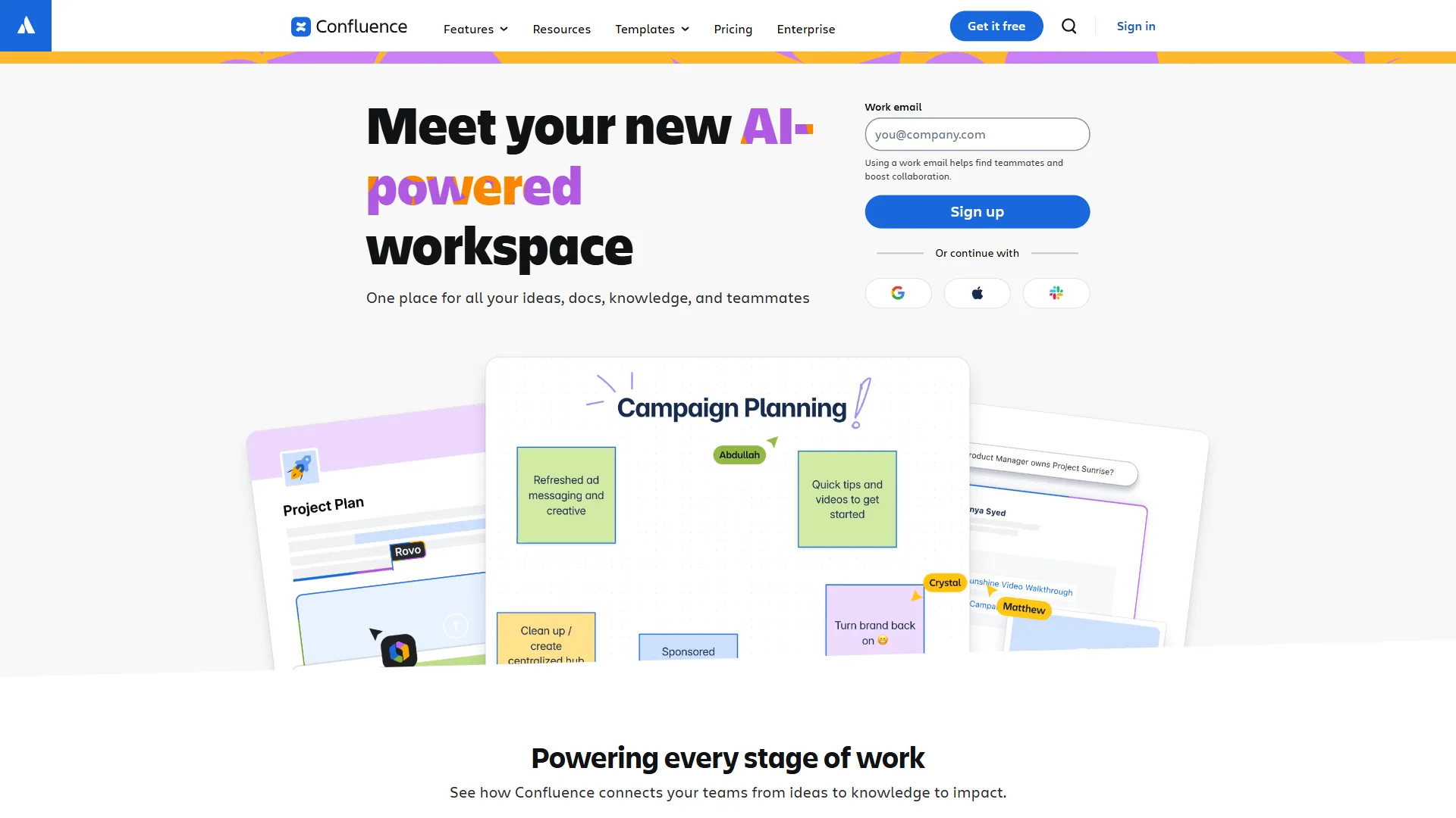 Atlassian Confluence enterprise wiki with Jira integration and structured page trees