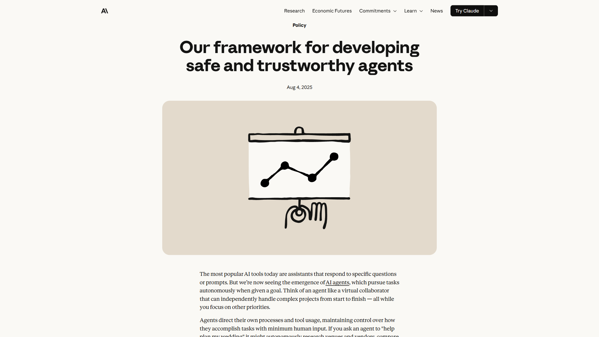 Claude safety documentation showing responsible deployment guidelines and content policy framework