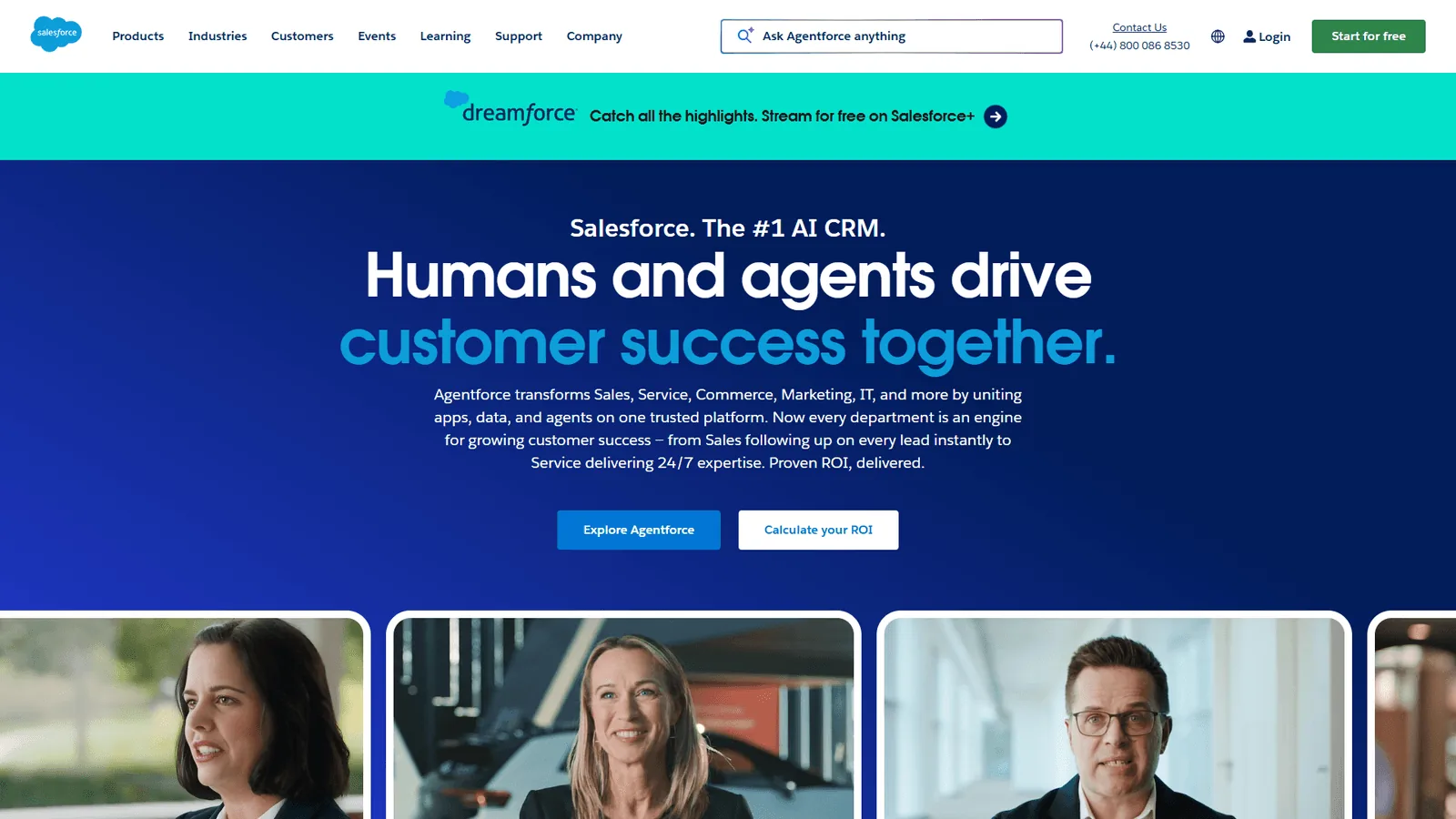 Salesforce CRM platform with Einstein AI features