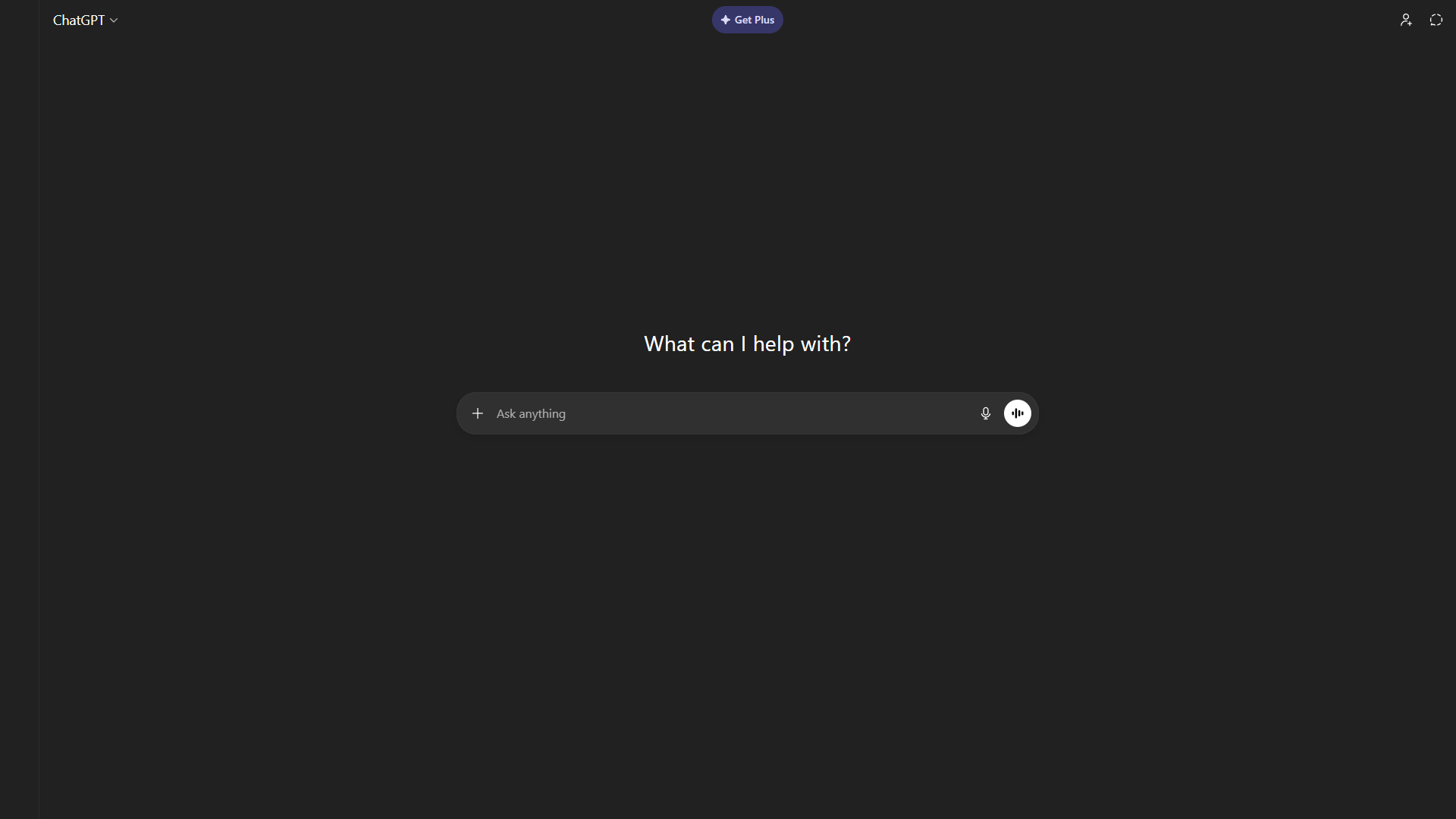 ChatGPT homepage showing the conversational interface for interactive learning