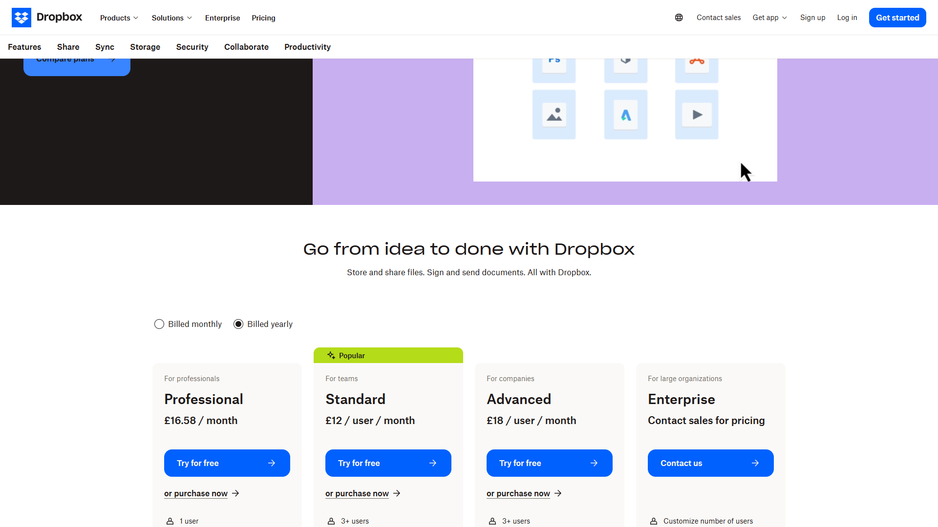 Dropbox file backup and storage features for cloud-based file organization