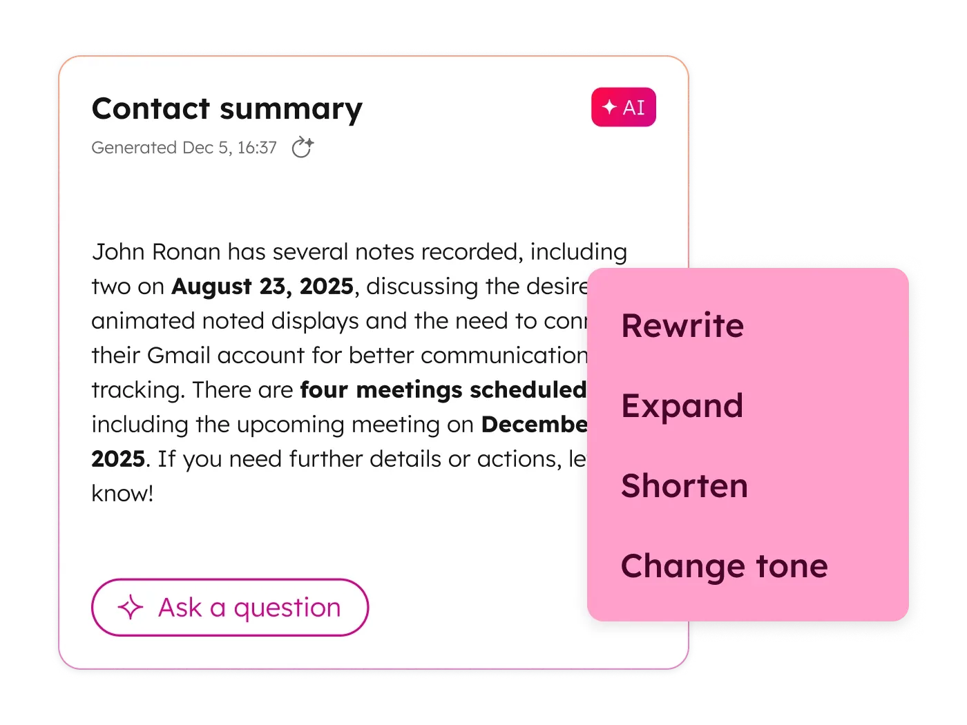 HubSpot Breeze AI feature overview dashboard