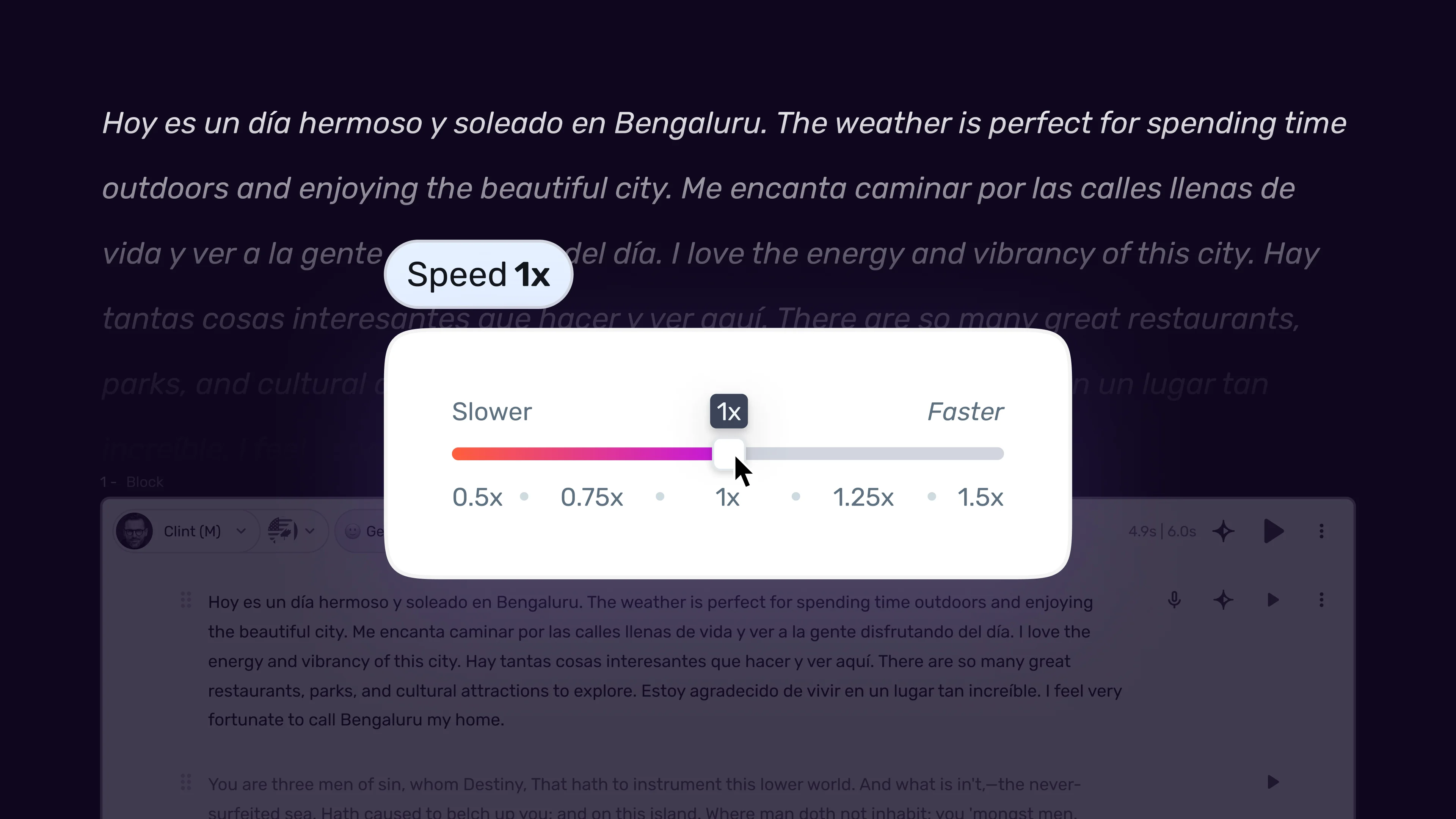 Murf Voice Speed Controls