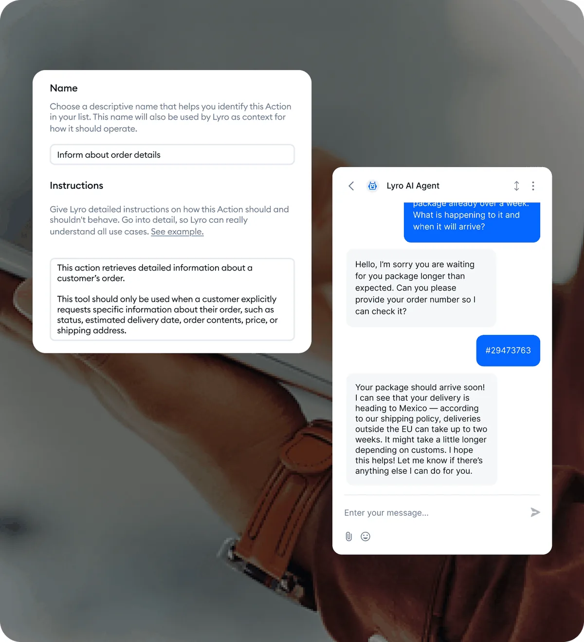 Tidio Lyro Actions Configuration