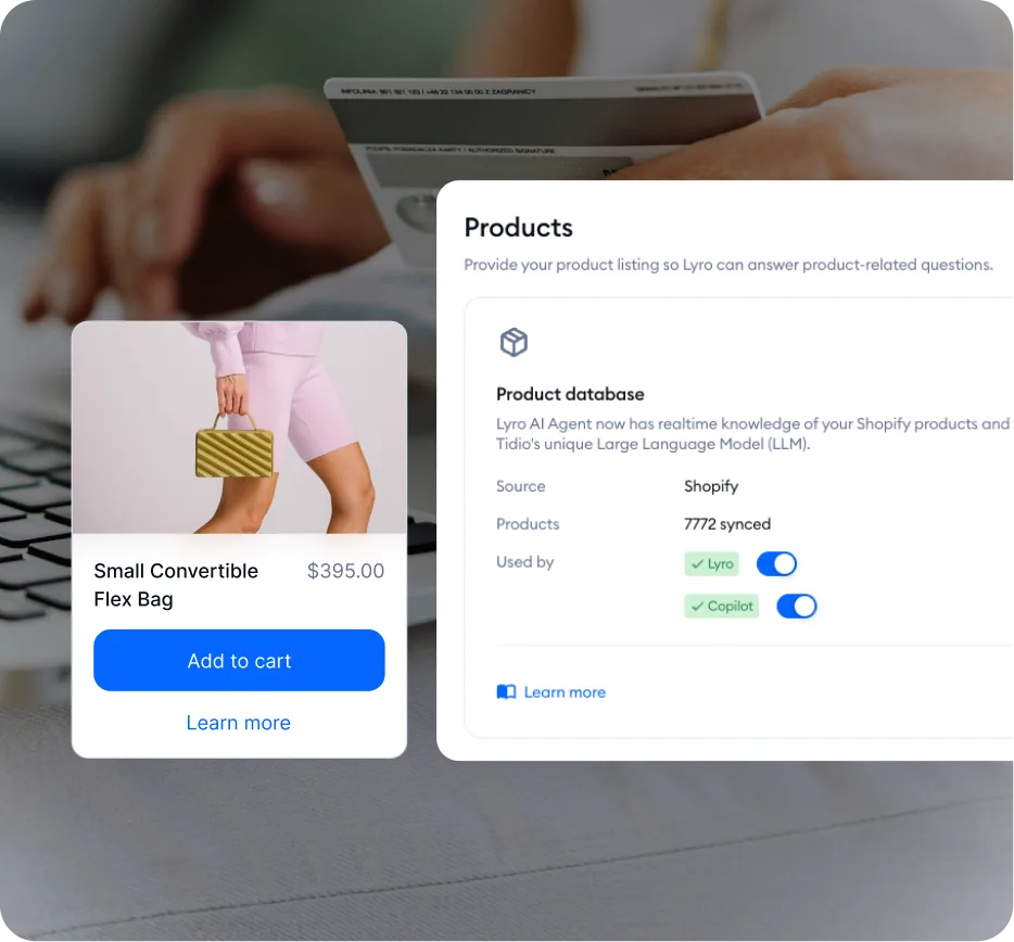 Tidio Lyro AI Product Recommendations