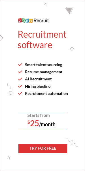 Zoho Recruit recruitment software interface