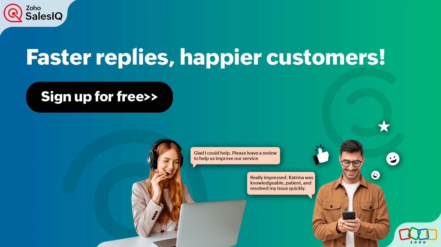 Zoho SalesIQ live chat overview