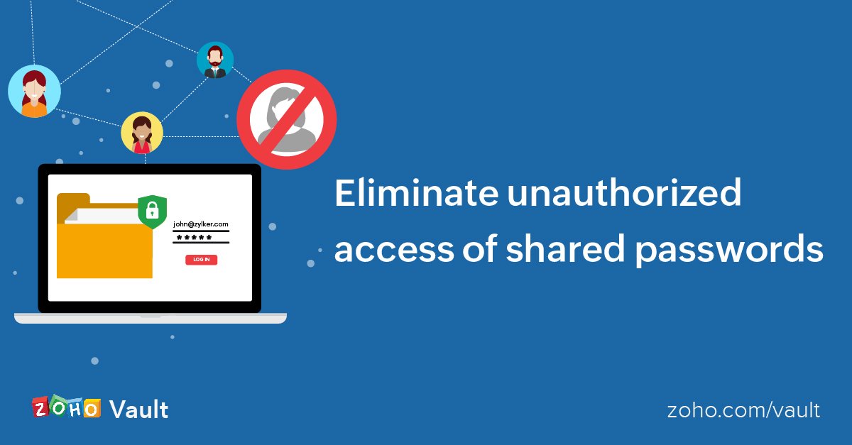 Eliminate unauthorized access with Zoho Vault