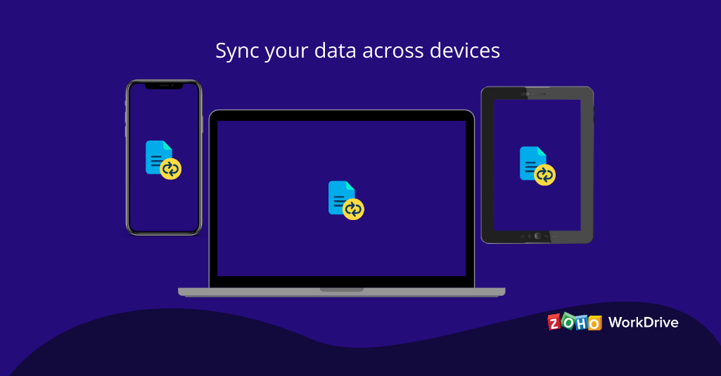 Sync across devices with Zoho WorkDrive